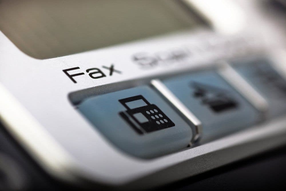 A fax machine